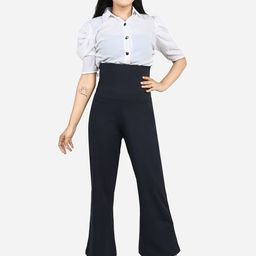 Bellofox Mid-Rise Easy Wash Tummy Tucker Trouser-image-0