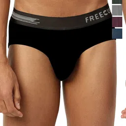 FREECULTR Pack Of 5 Anti Microbial Basic Briefs FC-XT-B-PB-POB-SEG-SG-SW-05-49