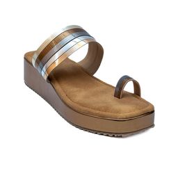 Dapper Feet-Fancy Nancy Textured One Toe Flatform Heels-58