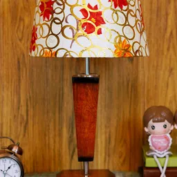 foziq Brown & White Printed Table Lamps-picture-17