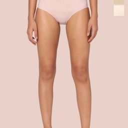 INTIMATE QUEEN Pack Of 3 Mid Rise Anti Bacterial Hipster Briefs-image-87