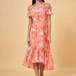 Honey by Pantaloons Floral Printed Flounce Fit & Flare Midi Dress-image-33
