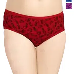 arLa APPAREL Pack Of 3 Printed Pure Cotton Hipster Briefs With Face Mask-picture-2