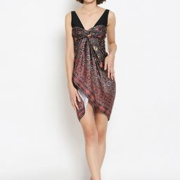 Dupatta Bazaar Women Black & Beige Printed Sarong-image-32