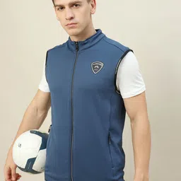 Technosport Lightweight Antimicrobial Stand Collar Sporty Jacket-image-72