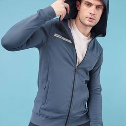 Technosport Hooded Lightweight Antimicrobial Sporty Jacket-19