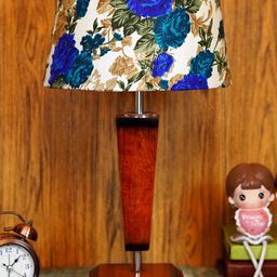 foziq Brown & White Printed Table Lamps-57