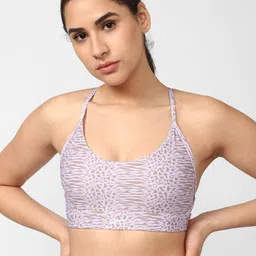 Reebok Printed Non-Padded Lux Strappy Sports Workout Bra-picture-20