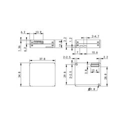 MPM10-CS MemsFrontier Laser PM sensor (The air inlet and outlet are located on opposite sides, 8 pin) image 3