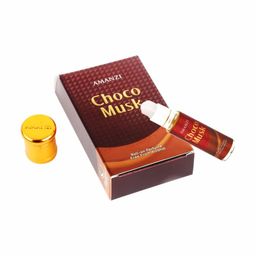 AMANZI Choco Musk Attar Roll-On Perfume for Men & Women | Alcohol-Free Long-Lasting Fragrance Oil | Sweet Chocolate & Vanilla Top Notes | Musky & Velvety Heart | Amber & Woody Base | 6ml Pack of 1 image 4