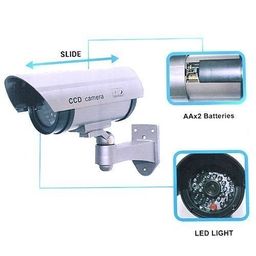 HandyTrendy Realistic Looking Dummy Security CCTV Fake Bullet with Flashing LED Light Indication Camera for Home CCTV Camera Security for Home image 4