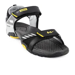 Campus Men Black & Yellow Solid Sports Sandals-picture-11