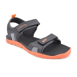 Campus Men Grey & Orange-colored Printed Sports Sandals-picture-8