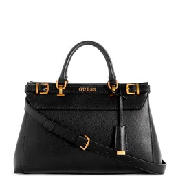 GUESS Textured Structured Handheld Bag with Buckle Detail-55