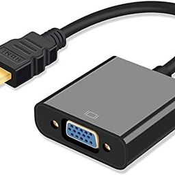 ikis HDMI to VGA Adapter (Male to Female) Compatible for Computer, Projector, HDTV, Desktop, Laptop, PC, Monitor, Chromebook, Raspberry Pi, Roku, Xbox and More image 1