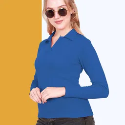 BAESD Women Shirt Collar Shirt Style Top-image-61
