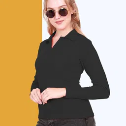 BAESD Women Shirt Collar Shirt Style Top-image-62