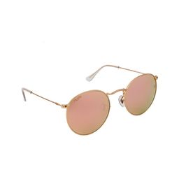 NUMI Unisex Pink Lens & Rose Gold-Toned Aviator Sunglasses with UV Protected Lens-image-40