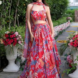 Lavanya The Label Printed Ready to Wear Lehenga & Blouse With Dupatta-image-73