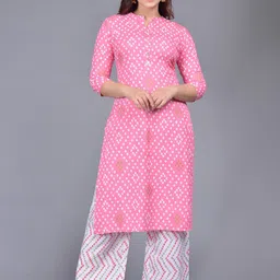 ROOPWATI FASHION Women Bandhani Printed Kurta with Palazzos-26