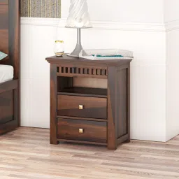 woodenmood Madhavi Solid Wood Bed Side In Provincial Teak Finsh-picture-9
