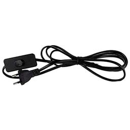 generic Plastic Total Led Light Long Wire With Bed Switch On Off Button For Table Lamps & Diy Projects (1.8 Meter, 60 In, Black) image 1