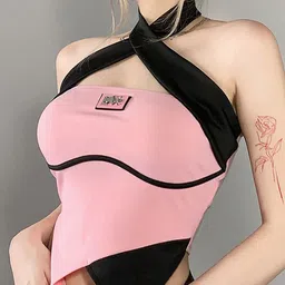 LULU & SKY Halter Neck Crop Top-picture-42
