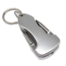 Stealodeal Silver Keychain with Torch, Screwdriver & Bottle Opener Key Chain, Steel image 4