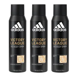 ADIDAS Men Set Of 3 Victory League Long Lasting Deo Body Sprays - 96g Each-3