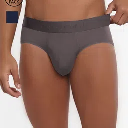 FREECULTR Men Pack Of 2 Solid 3X Anti-Microbial Air-Soft Micromodal Briefs FC-CX-B-SPB-MG-picture-31