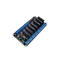 8 Channel 3-24V Relay Module Solid State High Level SSR DC Control DC with Resistive Fuse image 1
