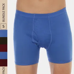 Dollar Lehar Men Assorted Pack Of 5 Combed Cotton Trunks MLHTR-05-PO5-picture-43
