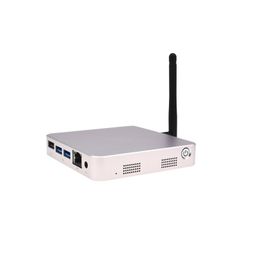 EDATEC CM4 Media baseboard, CM4108000 8GB DDR120G SSD WiFi/Bluetooth Antenna Silver Color CNC Aluminum Case 8MP Camera image 1