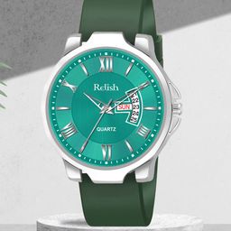 Relish Men Brass Embellished Dial Bracelet Style Straps Analogue Watch RE-NSSW505-24