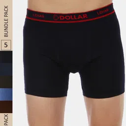Dollar Lehar Men Assorted Pack Of 5 Combed Cotton Trunks MLHTR-02-PO5-picture-36