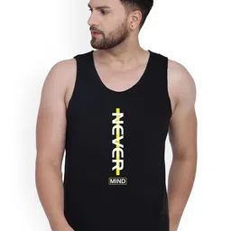 SLOWLORIS Printed Innerwear Vests SL26 NEVER BLACK-image-8