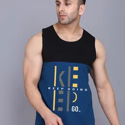 SLOWLORIS Printed Bio Wash Cotton Innerwear Vest-image-46