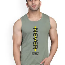 SLOWLORIS Printed Sleeveless Innerwear Vests SL26 NEVER LGTGREEN-image-63