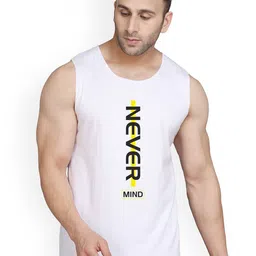 SLOWLORIS Typography Printed Innerwear Vests SL26 NEVER WHITE-image-39
