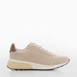 MANGO MAN Perforated Detail Round-Toe Sneakers-image-10