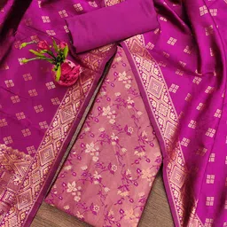 SHADOW & SAINING Floral Unstitched Dress Material-image-46