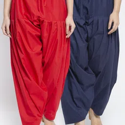 Jinfo Women Pack Of 2 Solid Cotton Salwar-picture-16