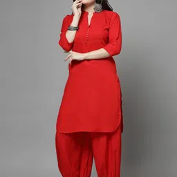 Clora Creation Women Yoke Design Regular Kurta with Salwar-10
