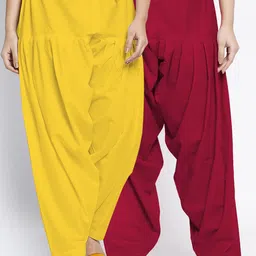 GRACIT Women Pack Of 2 Solid Cotton Salwars-picture-17
