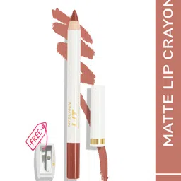 MyGlamm LIT Matte About It Lip Color with Sharpener 2.8g - Taupe Samba-6