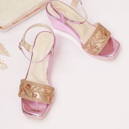 FABBHUE Embroidered Wedge Heels-35