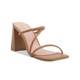 ERIDANI Open Toe Block Heels-5