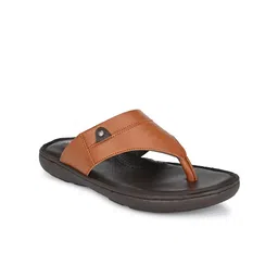 SHENCES Men Tan & Mustard Comfort Sandals-image-106
