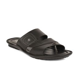 Bata Men Black Comfort Sandals-image-59