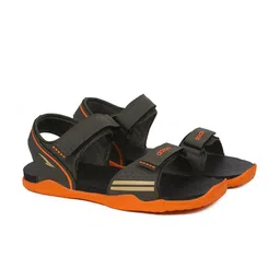 ASIAN Men Grey & Orange Sports Sandals-picture-13